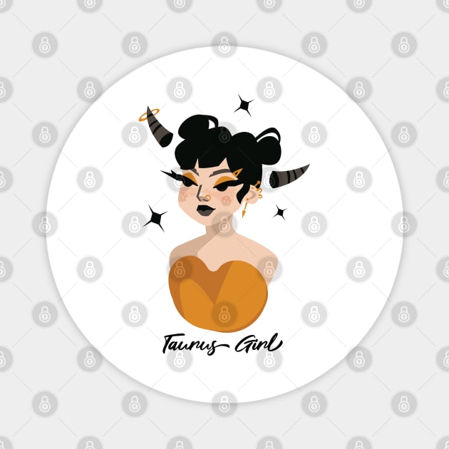 Taurus Astrology Horoscope Zodiac Birth Sign Gift for Women Magnet by xena